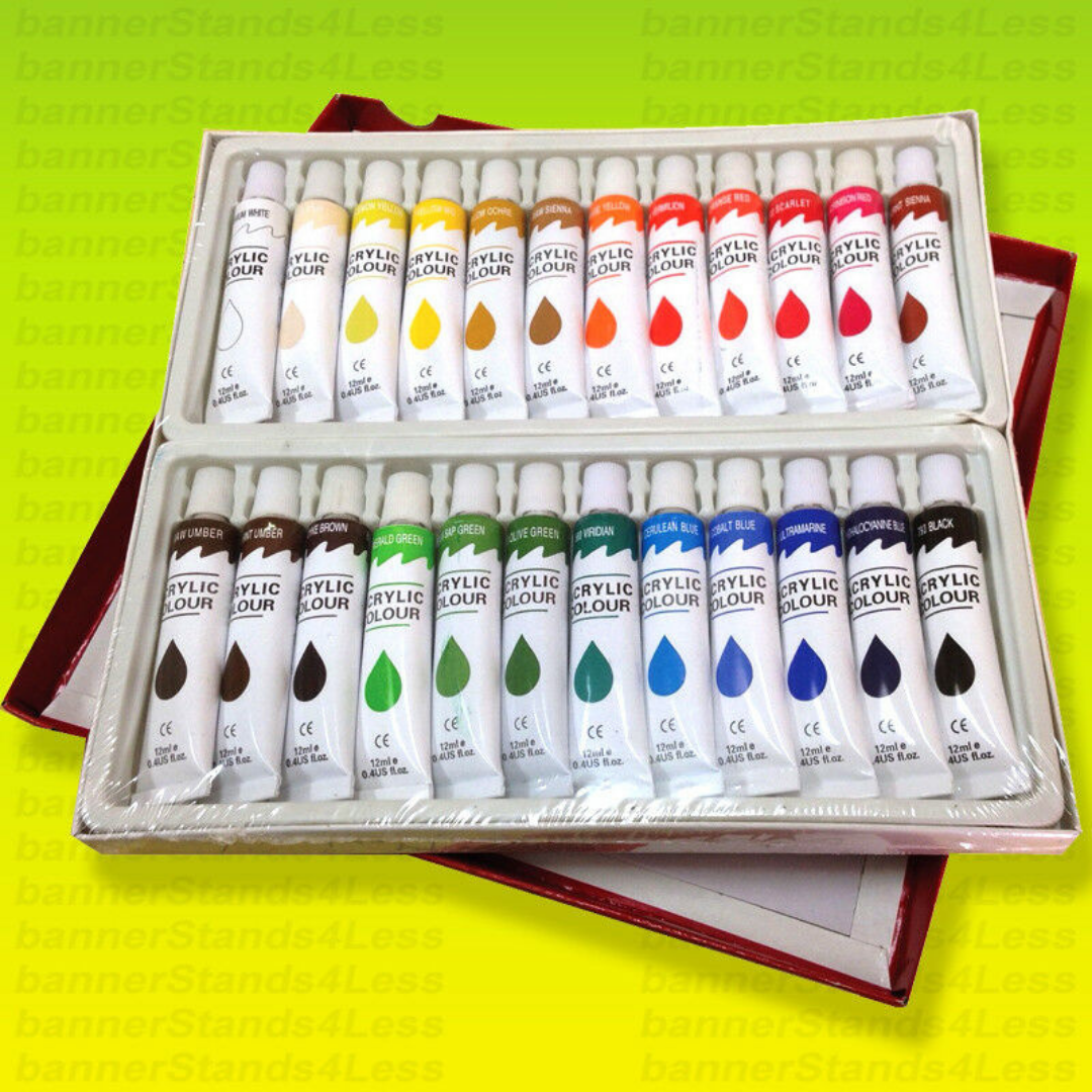 Premium Acrylic Paint Set Kit 24 pcs