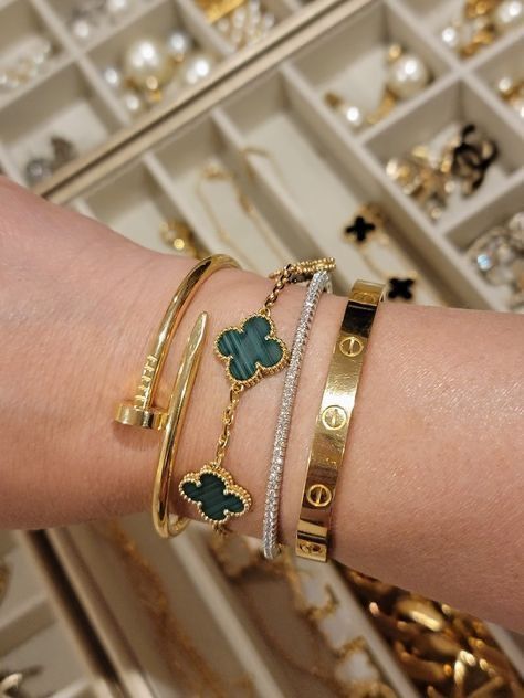 LUCKY CLOVER BRACELET GREEN