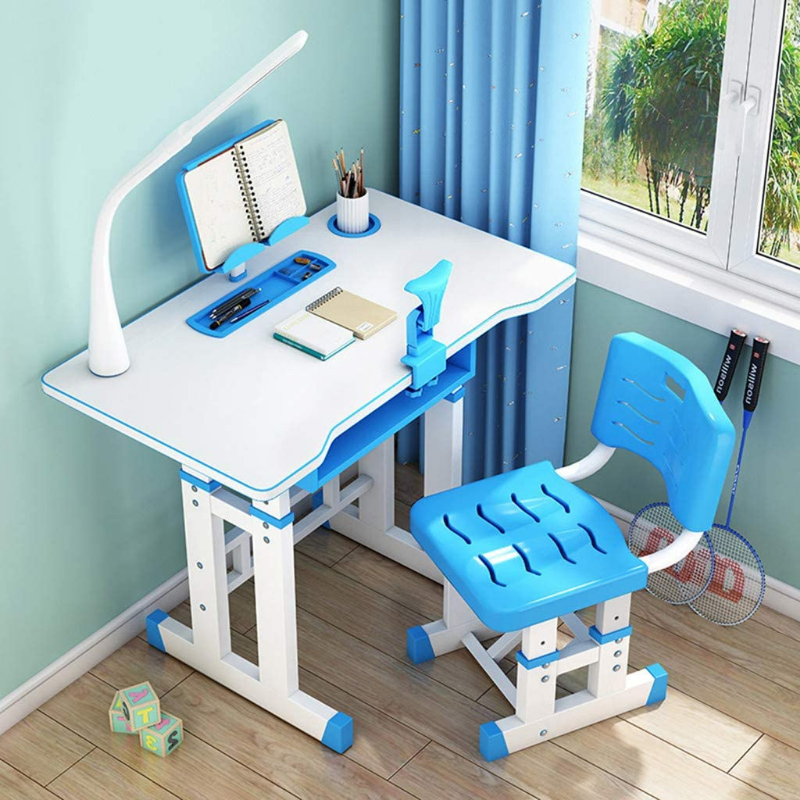 Interactive Kids Adjustable Large Study Desk And Chair Set - My Home Accessories