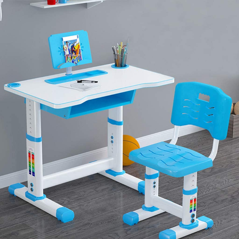 Interactive Kids Adjustable Large Study Desk And Chair Set - My Home Accessories