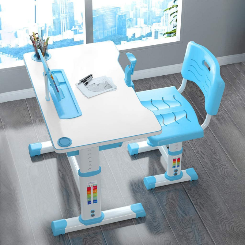 Premium Kids Adjustable Study Desk And Chair Set