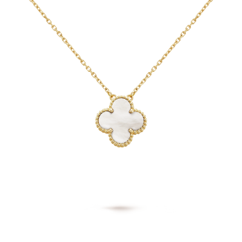 Floral Beuaty Pendant Necklace - White