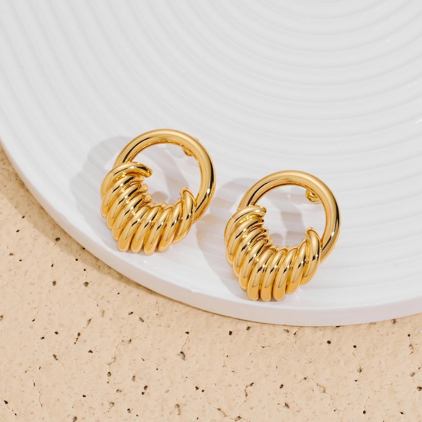 Love Geometric Droplet Earrings