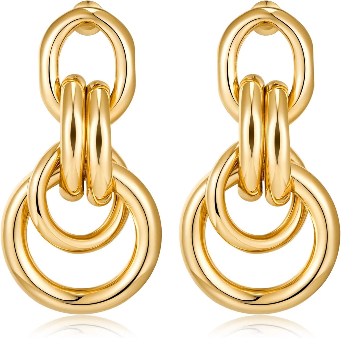 Love Geometric Droplet Earrings