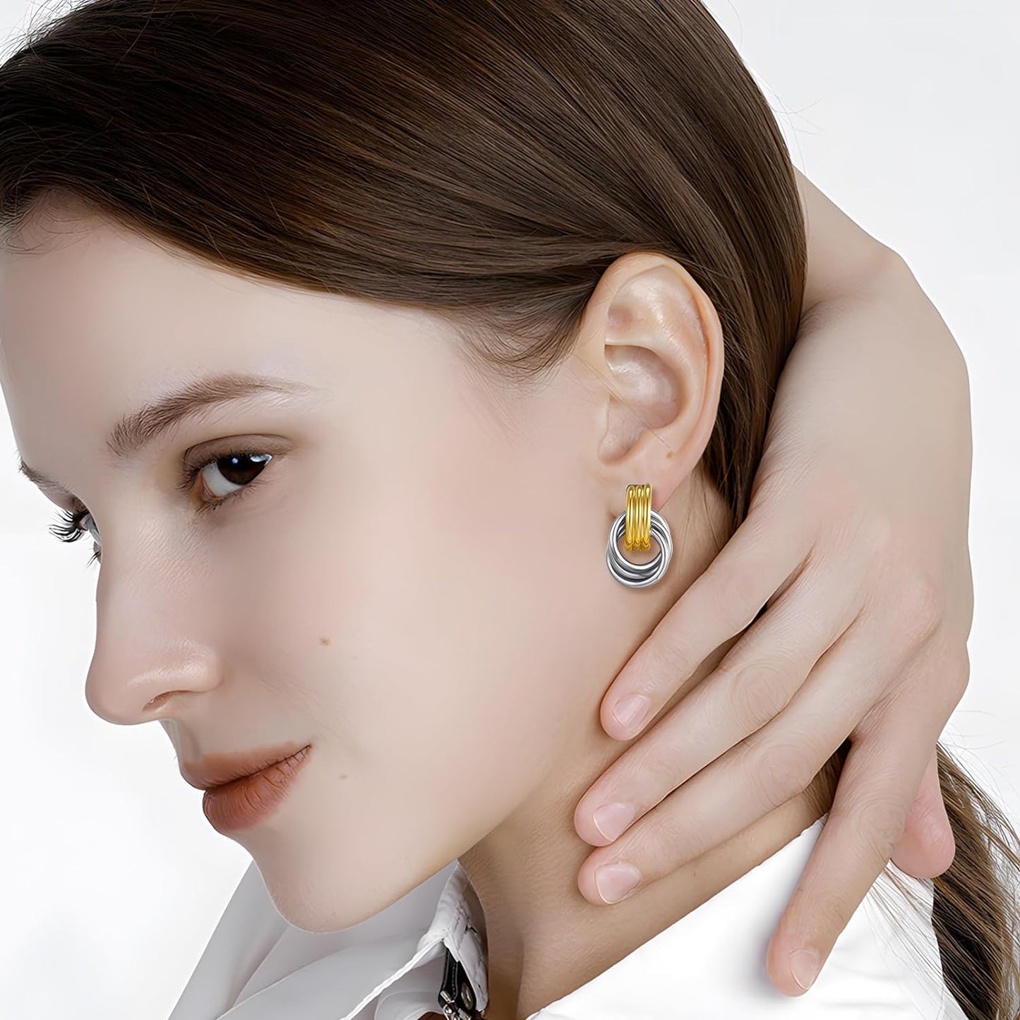 Love Geometric Droplet Earrings