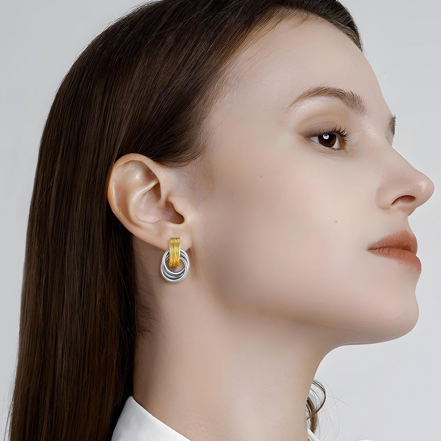 Love Geometric Droplet Earrings