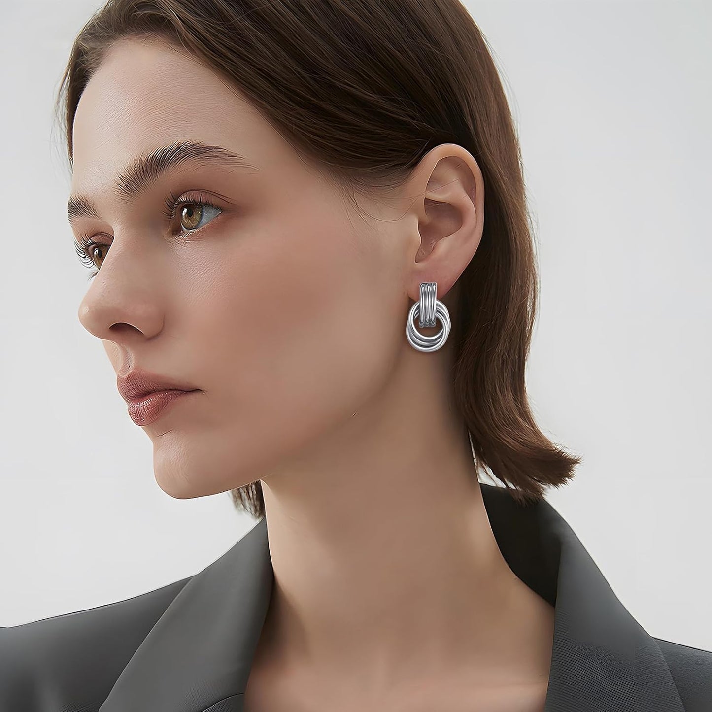 Love Geometric Droplet Earrings