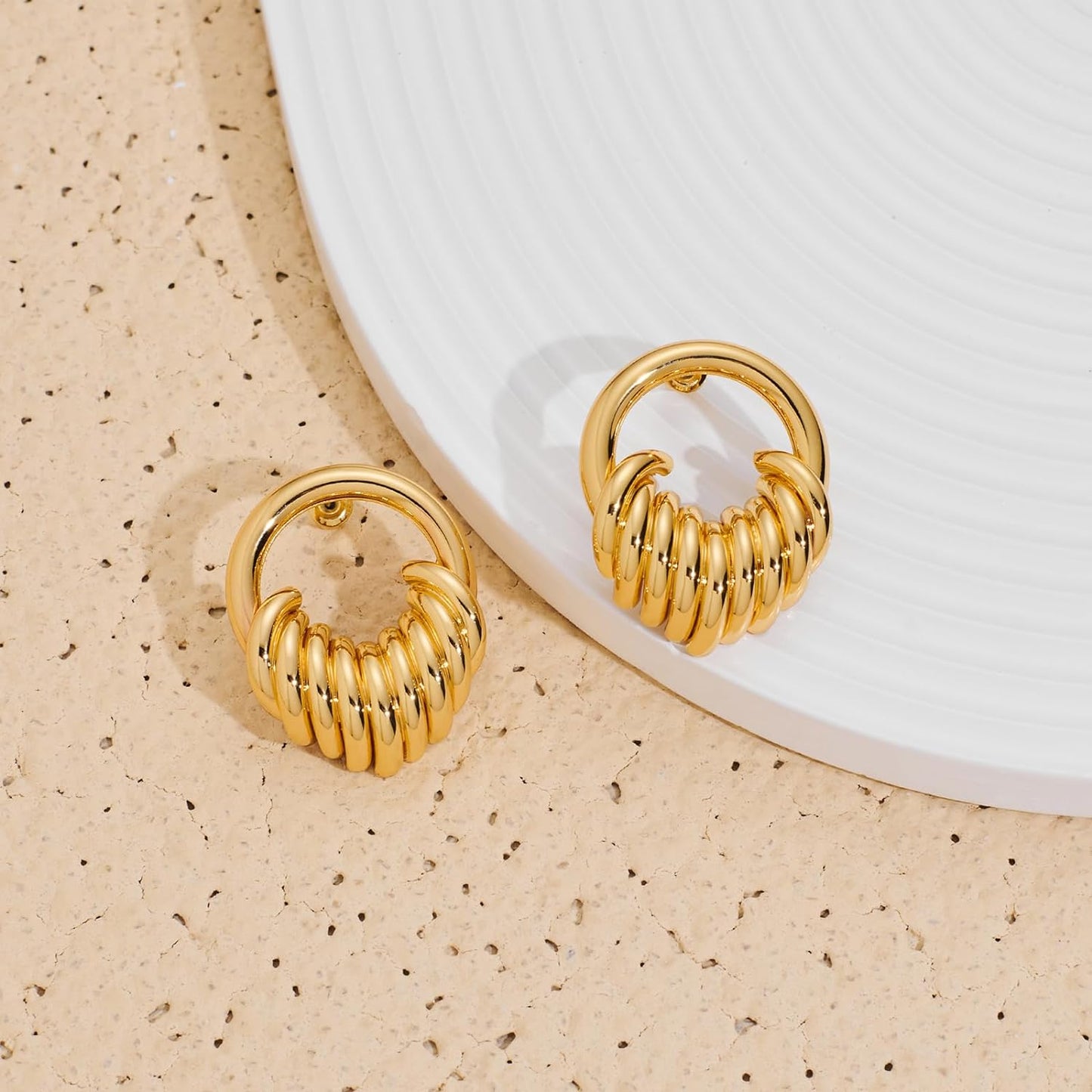 Love Geometric Droplet Earrings