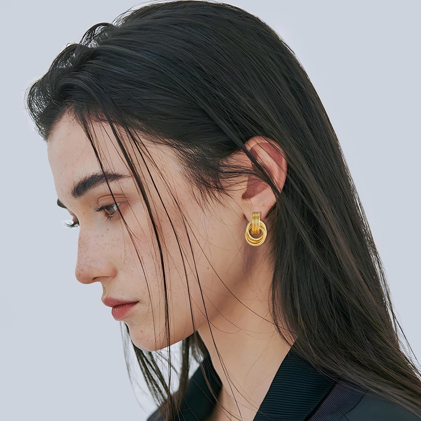 Love Geometric Droplet Earrings