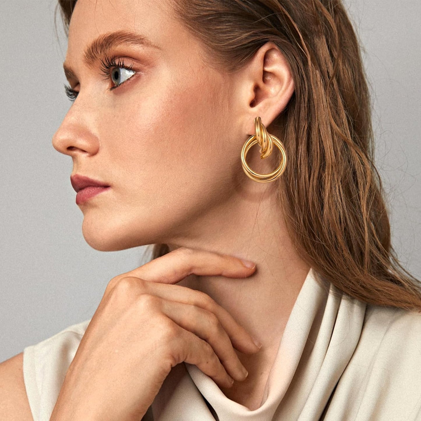 Love Geometric Droplet Earrings