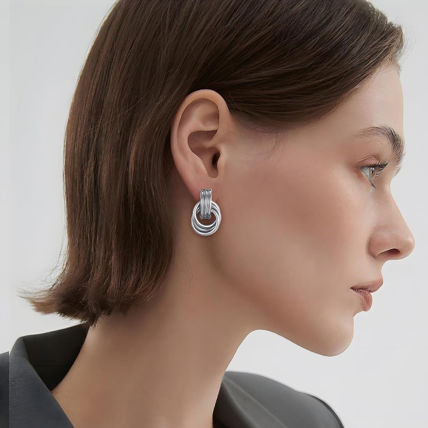 Love Geometric Droplet Earrings