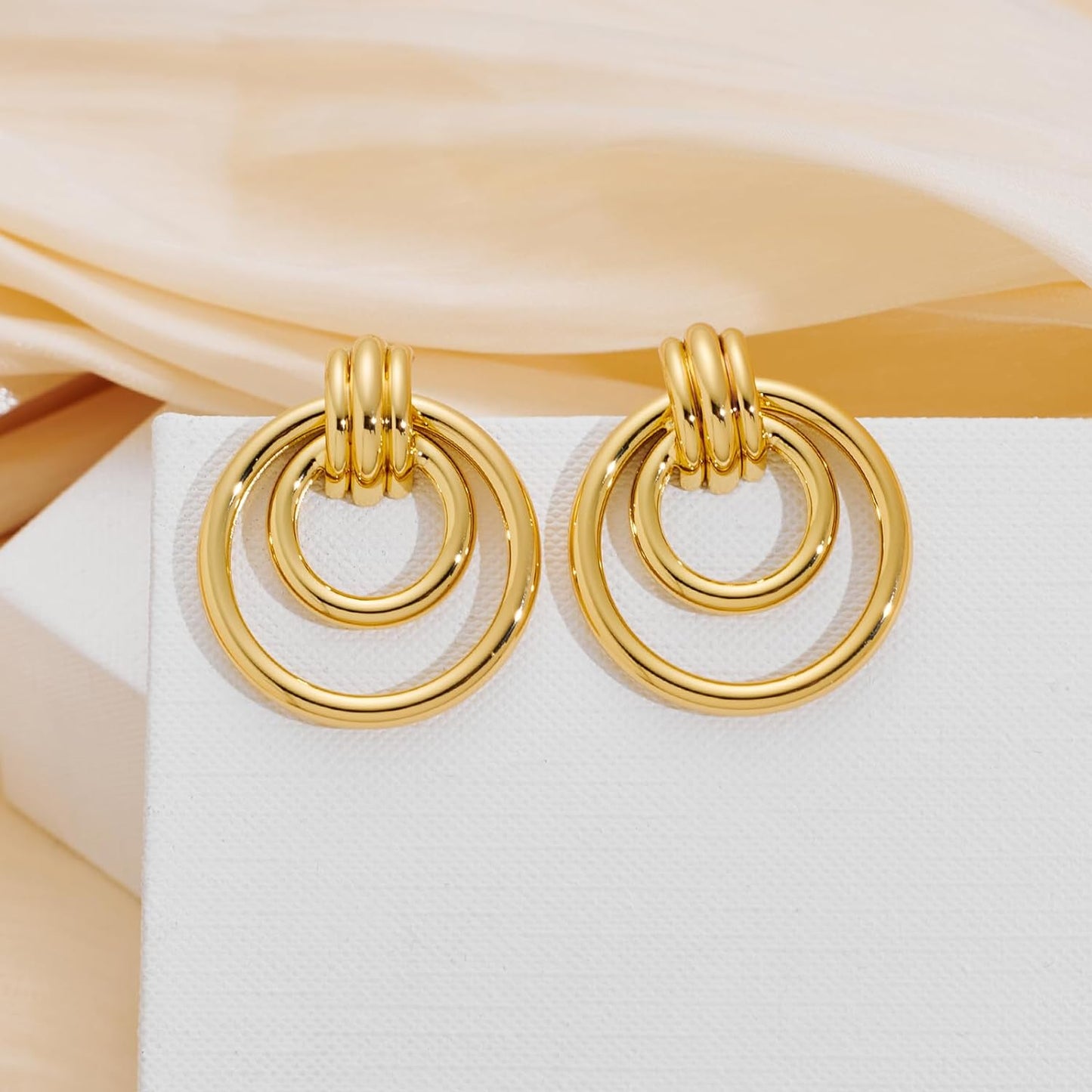 Love Geometric Droplet Earrings