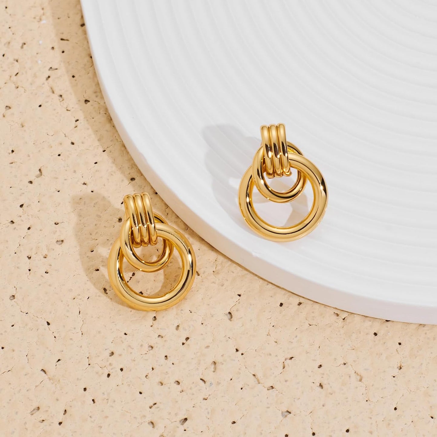 Love Geometric Droplet Earrings