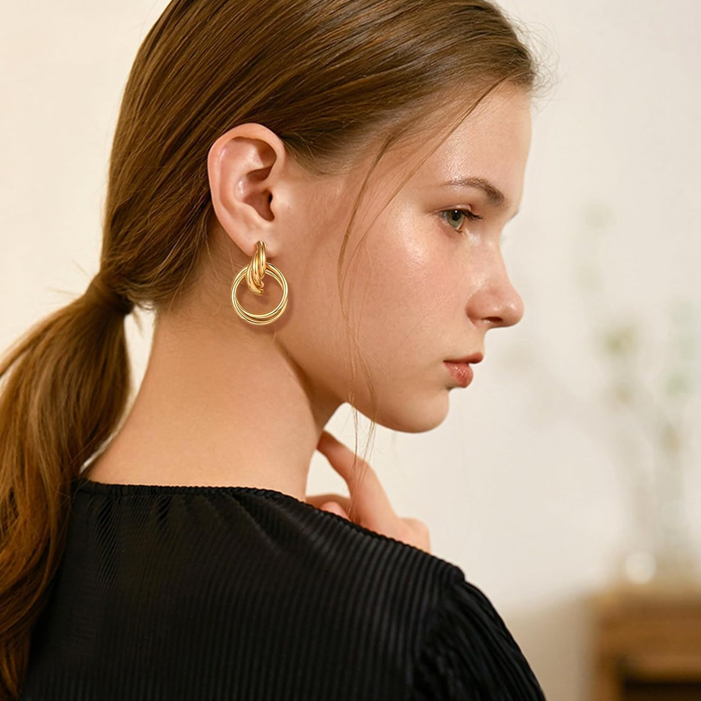 Love Geometric Droplet Earrings