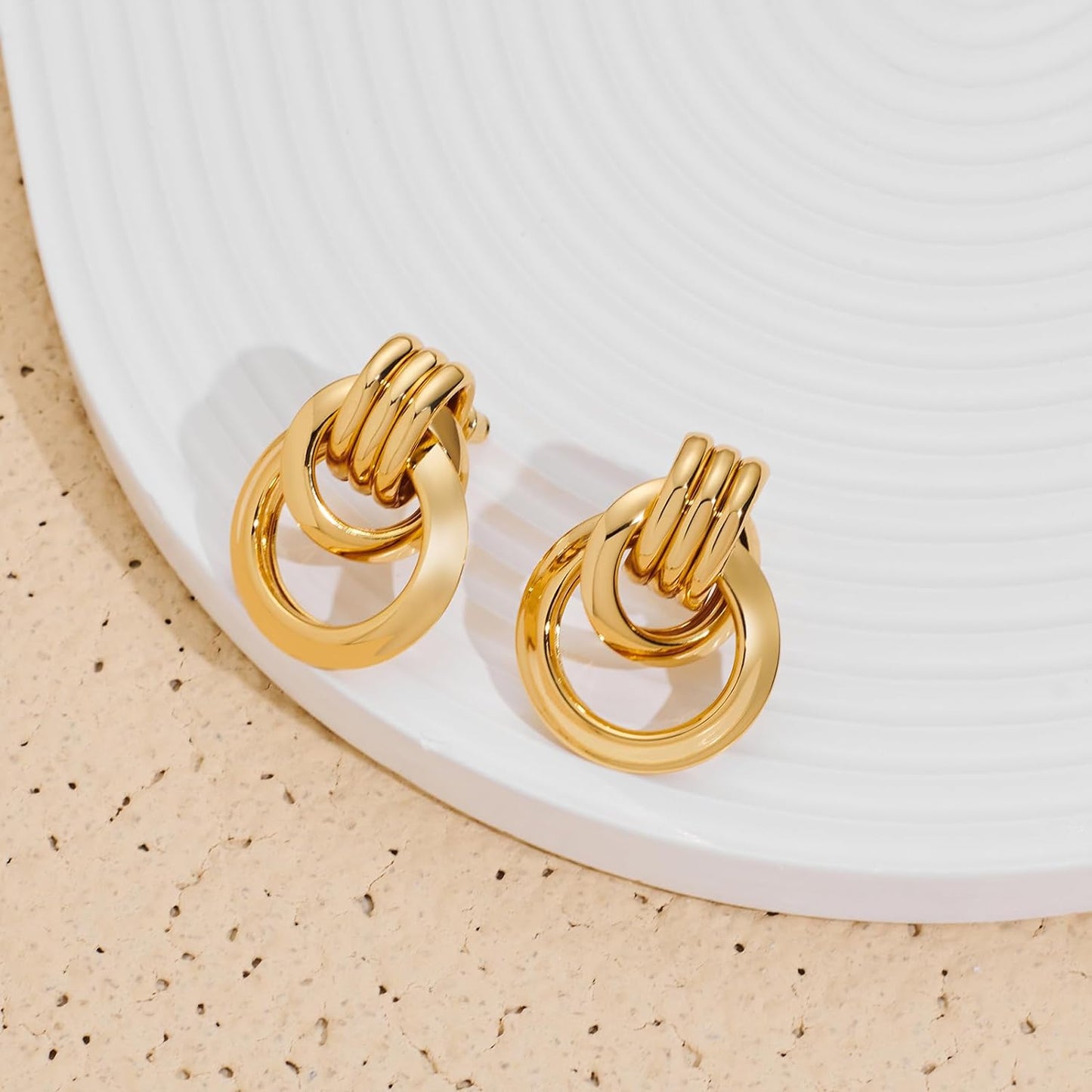 Love Geometric Droplet Earrings