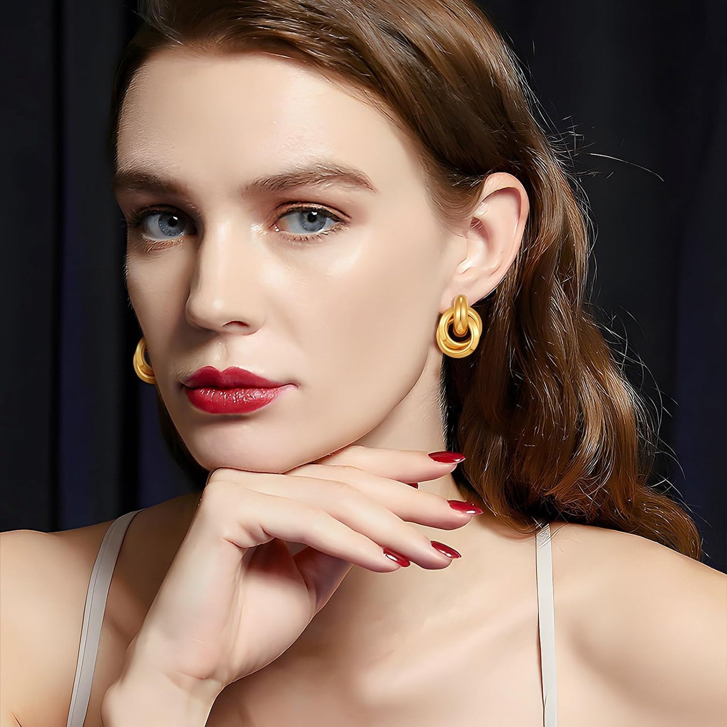 Love Geometric Droplet Earrings