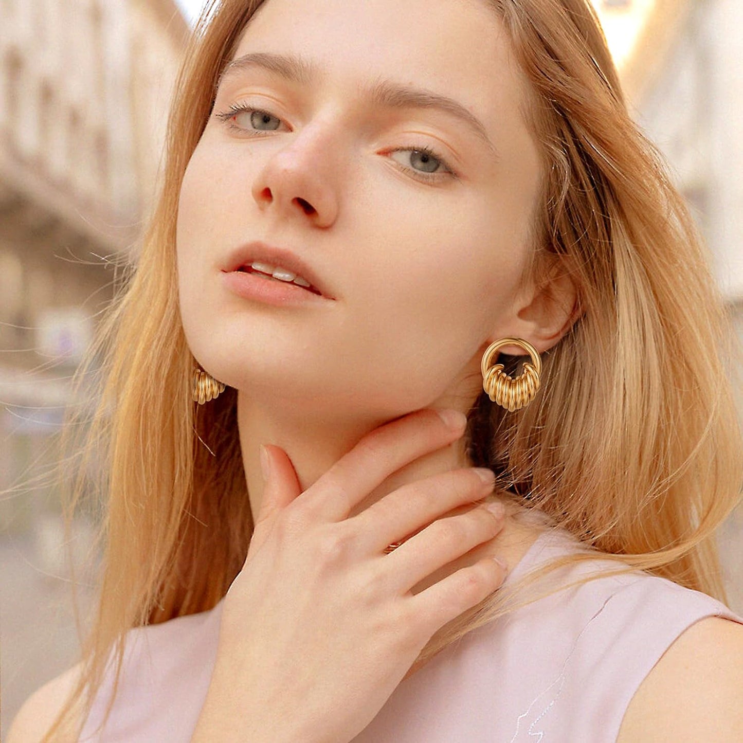 Love Geometric Droplet Earrings