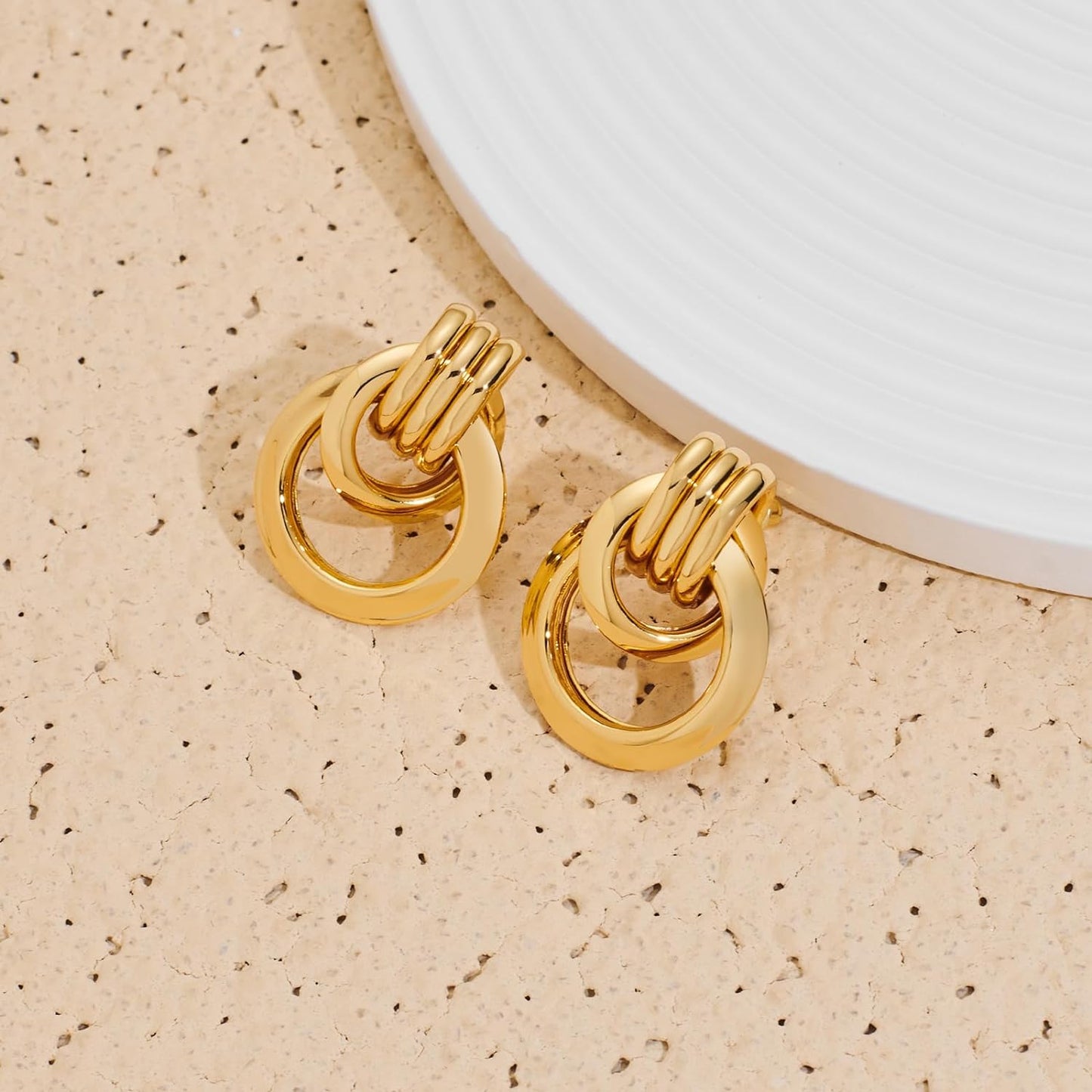 Love Geometric Droplet Earrings