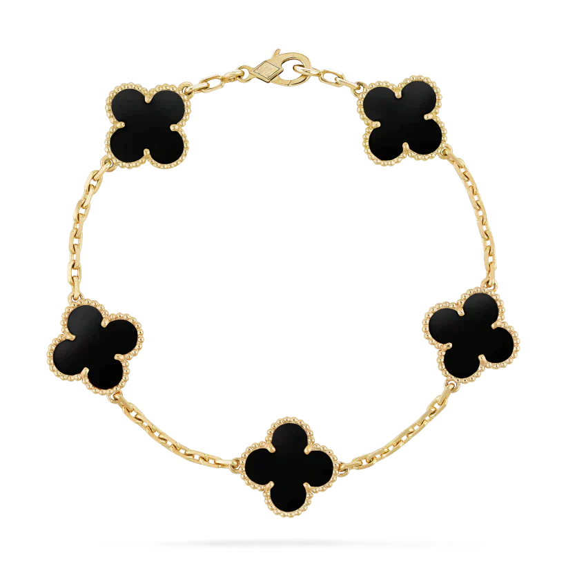 LUCKY CLOVER BRACELET BLACK