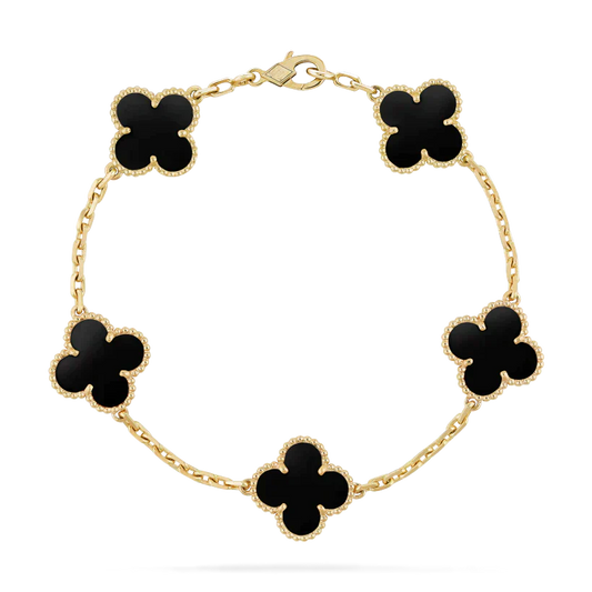 LUCKY CLOVER BRACELET BLACK