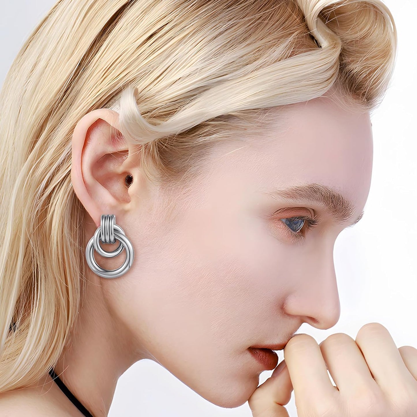 Love Geometric Droplet Earrings