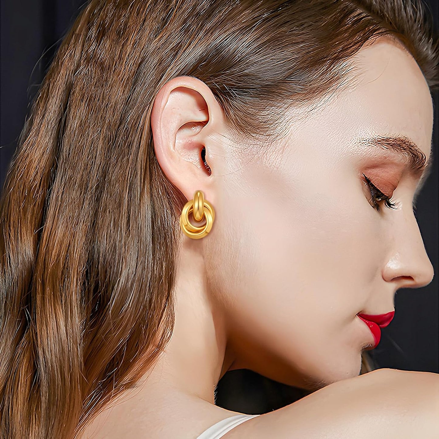 Love Geometric Droplet Earrings