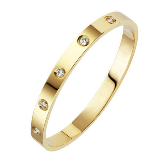 ECO-DIAMOND 18K GOLD ETERNITY LINK