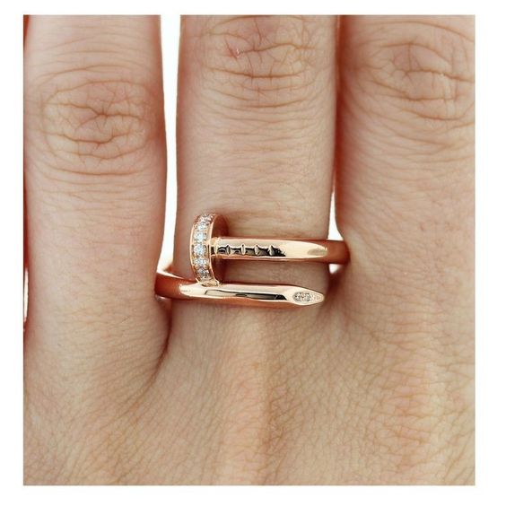 DELUXE NAIL RING ROSE GOLD