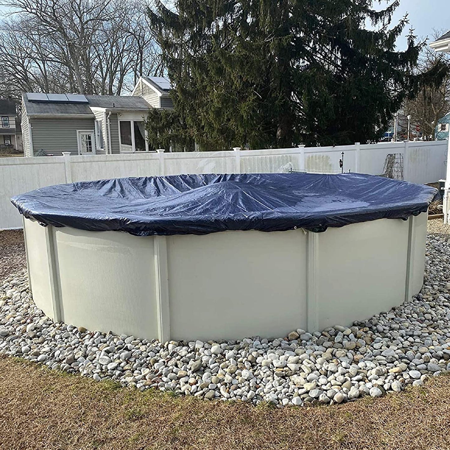 Heavy Duty Above Ground Winter Mesh Pool Cover - My Home Accessories