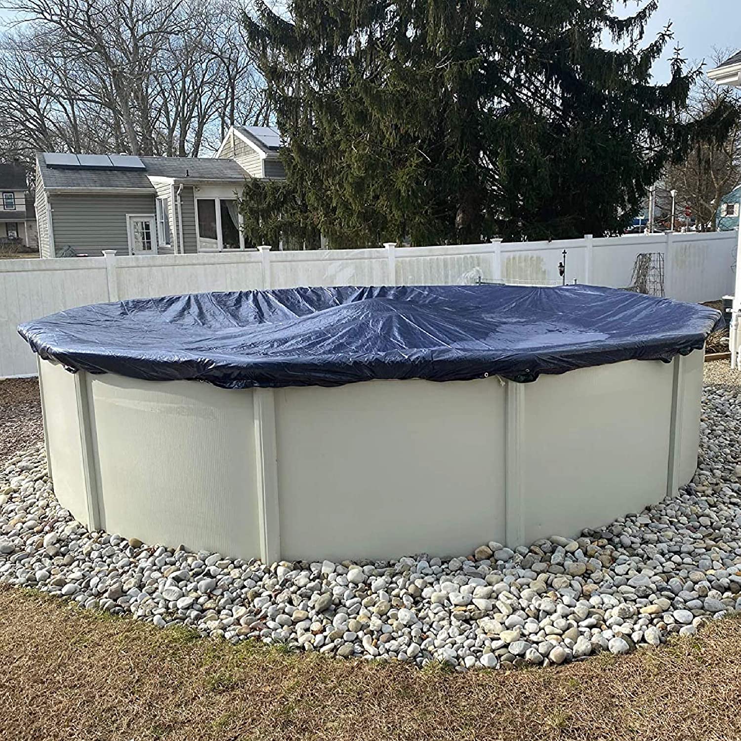 Heavy Duty Above Ground Winter Mesh Pool Cover - My Home Accessories