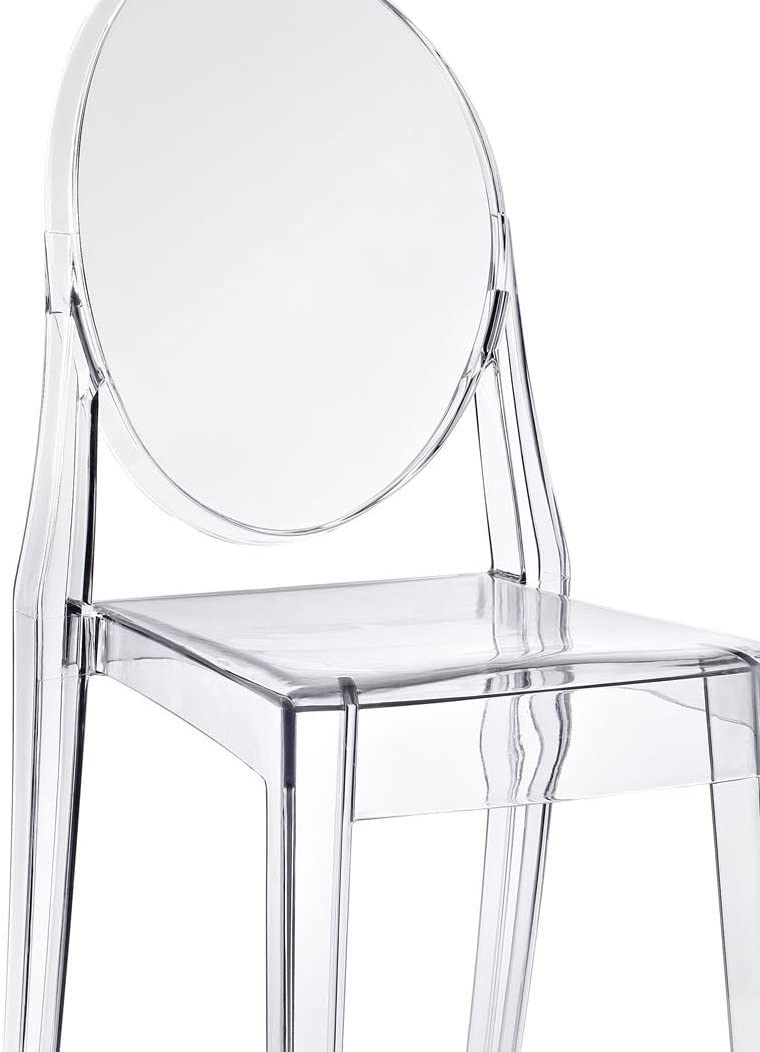 Modern Clear Acrylic Folding Dining Vanity Desk Chair - My Home Accessories