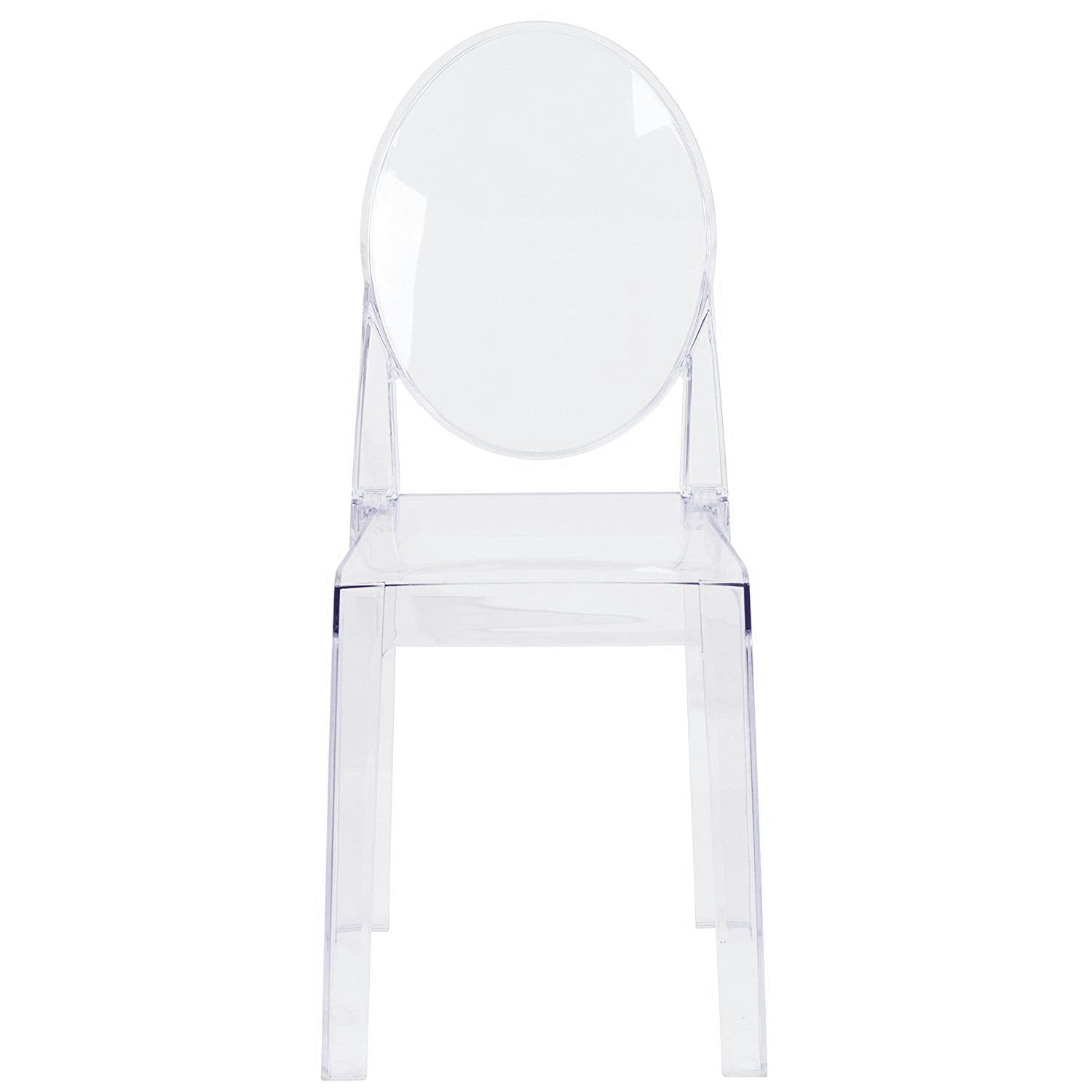 Modern Clear Acrylic Folding Dining Vanity Desk Chair - My Home Accessories