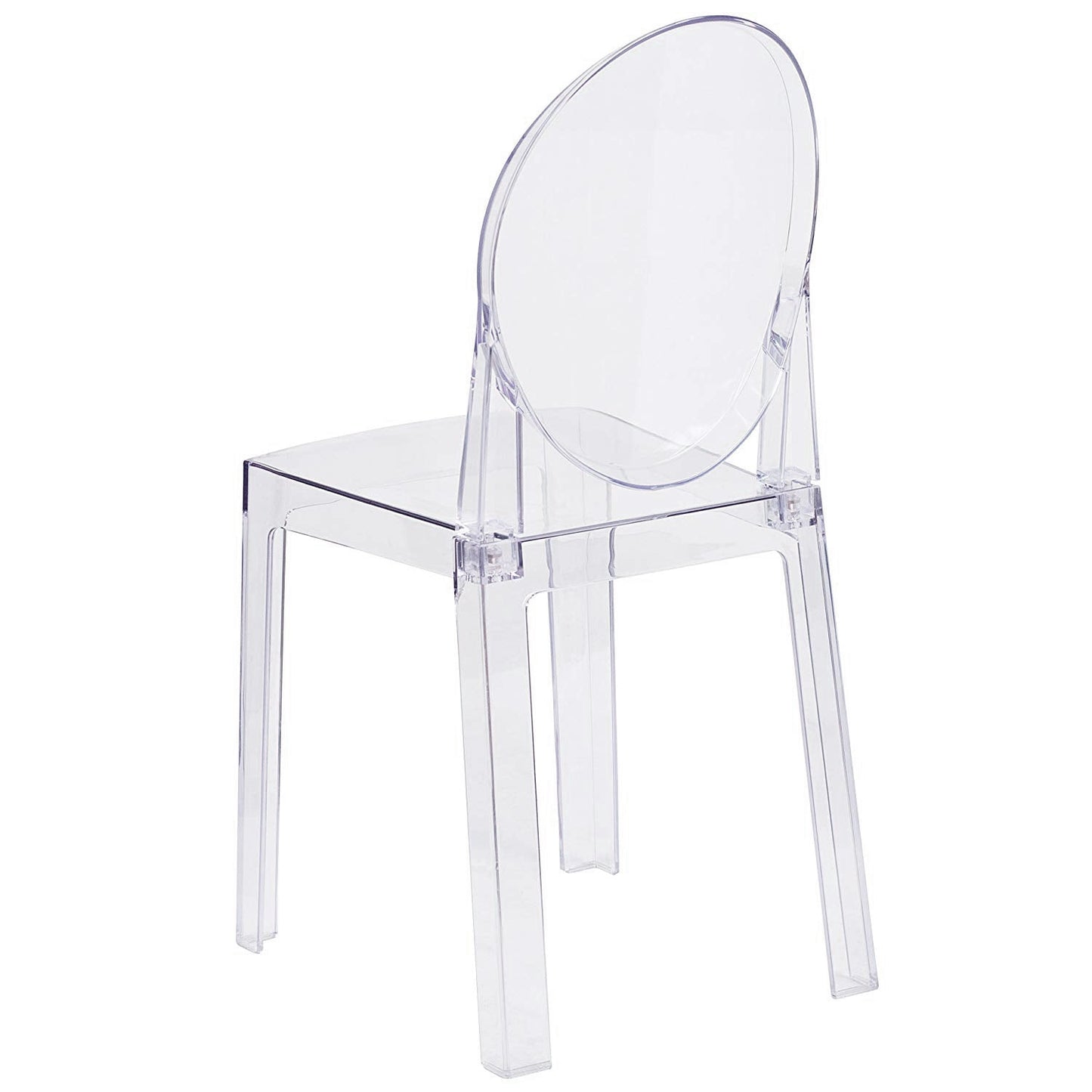 Modern Clear Acrylic Folding Dining Vanity Desk Chair - My Home Accessories