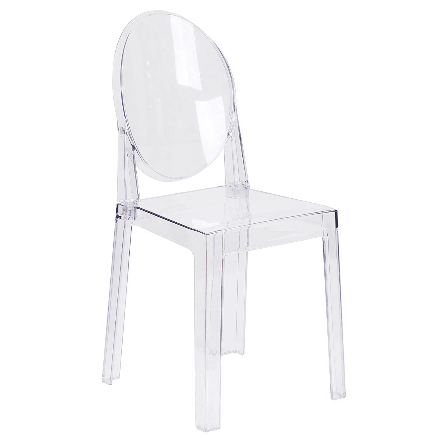 Modern Clear Acrylic Folding Dining Vanity Desk Chair - My Home Accessories