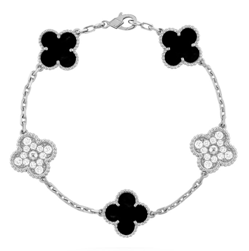 LUCKY SILVER CLOVER Z/BLACK