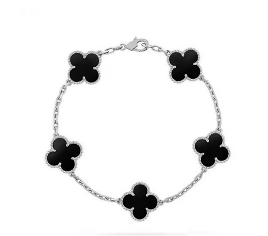 SILVER CLOVER BLACK