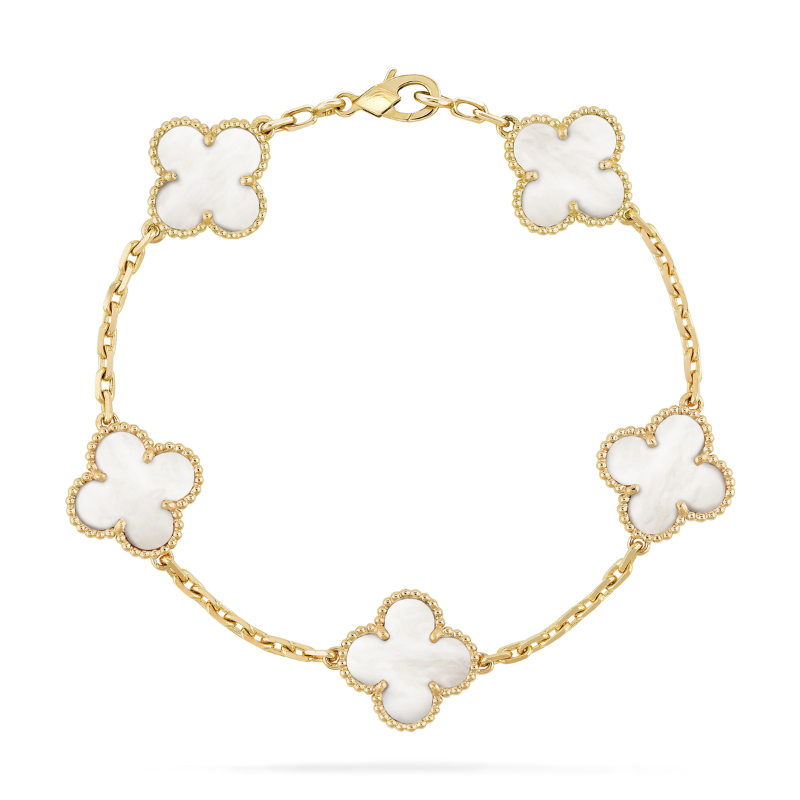 Floral Beauty Bracelet - White