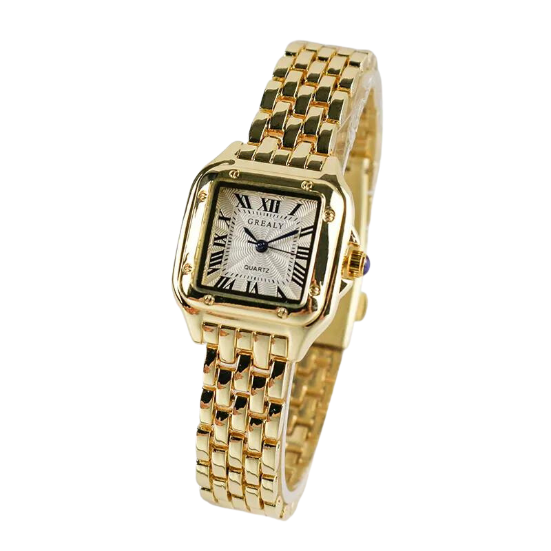 GOLD ELEGANT TIMEPIECE WATCH