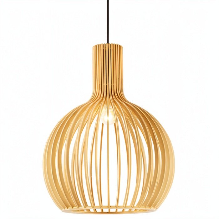 Birdcage Rattan Pendant Light