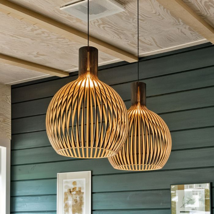 Birdcage Rattan Pendant Light