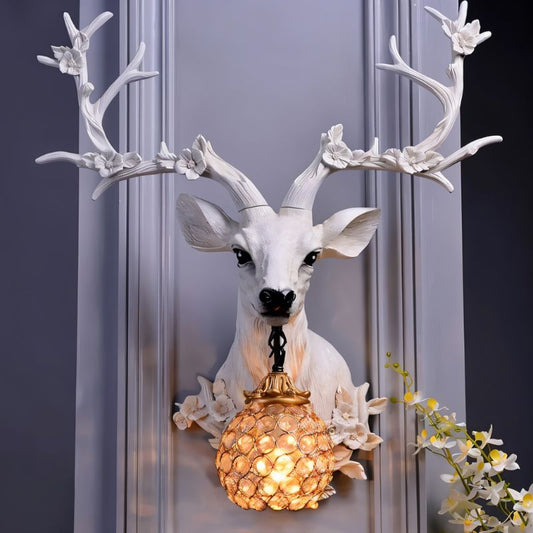 Deer Head Wall Lamp