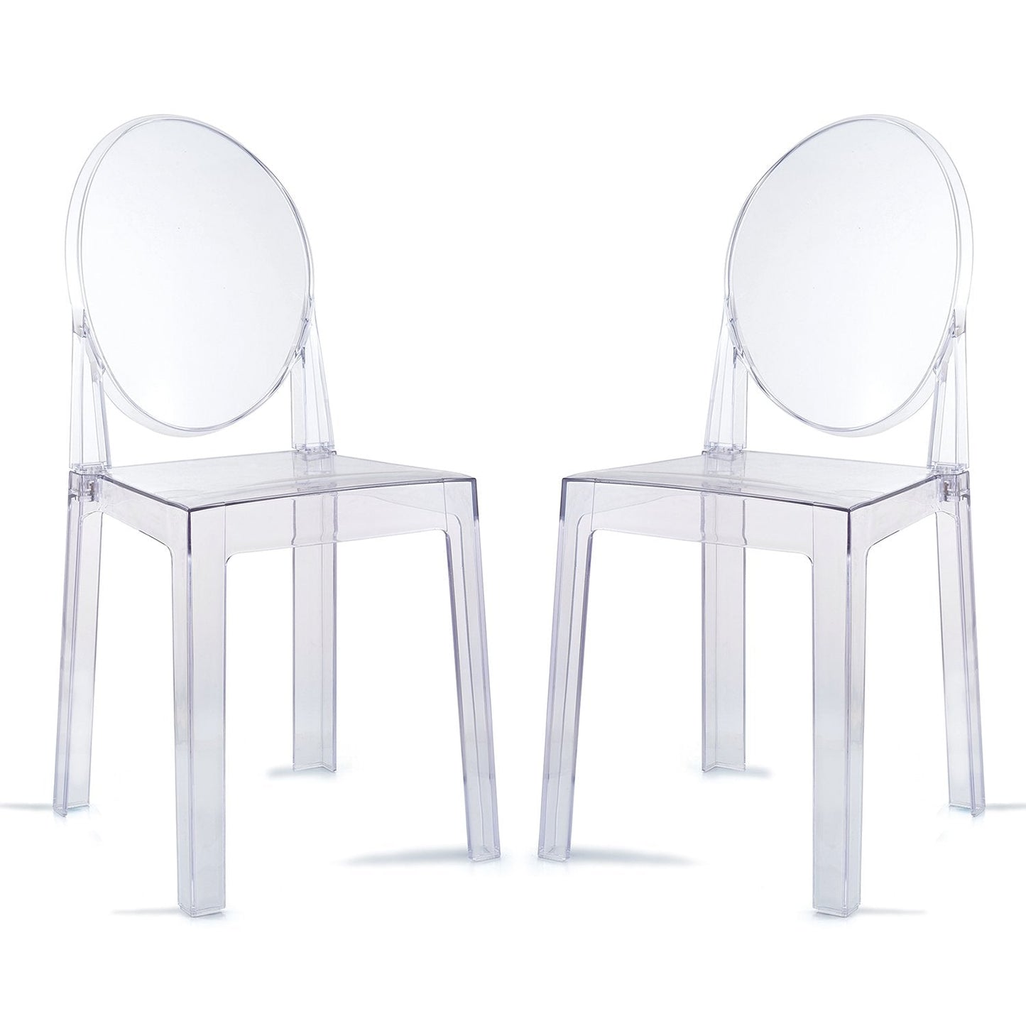 Modern Clear Acrylic Folding Dining Vanity Desk Chair - My Home Accessories