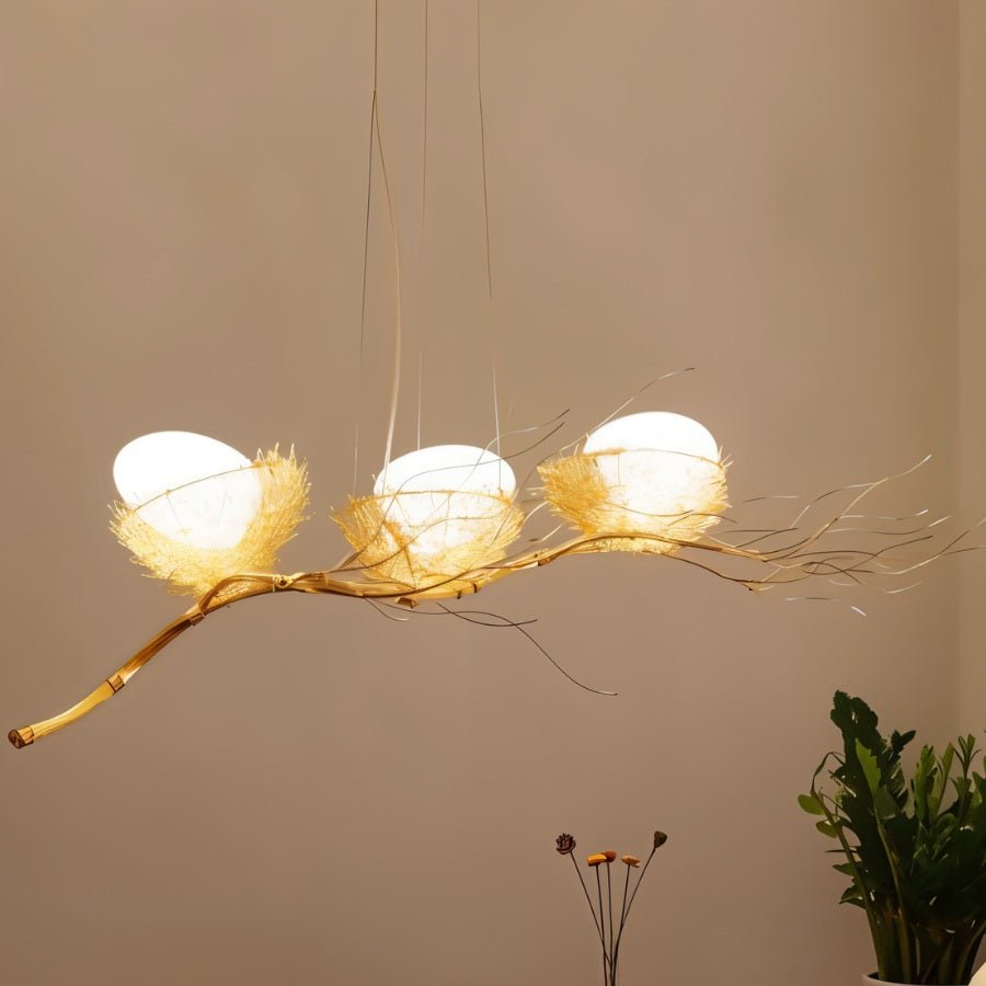 Gold Nest Chandelier