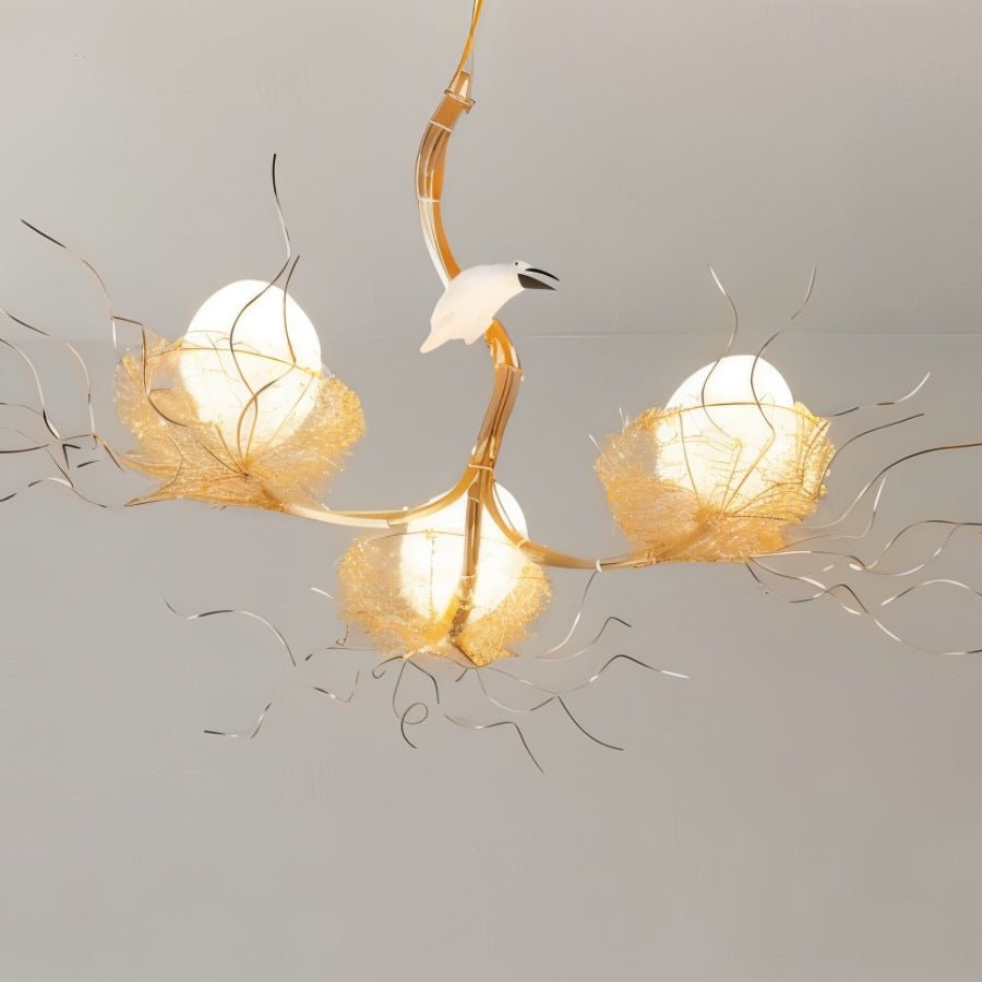 Gold Nest Chandelier