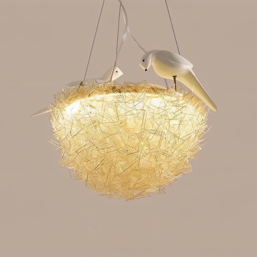 Gold Nest Chandelier