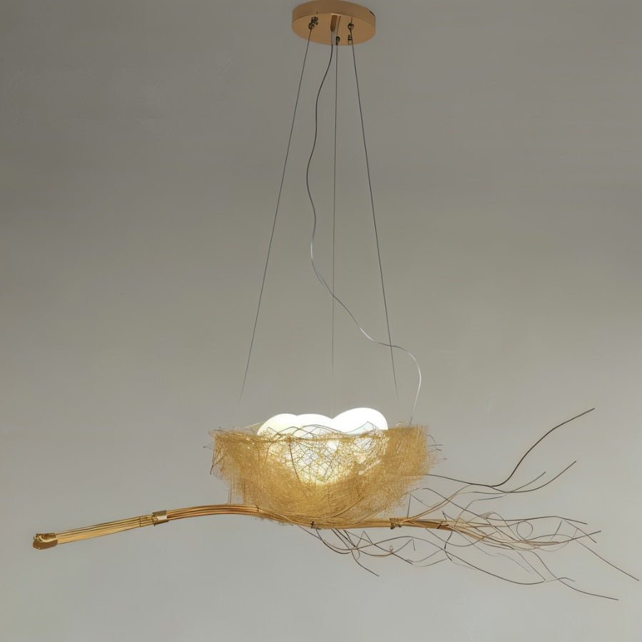 Gold Nest Chandelier