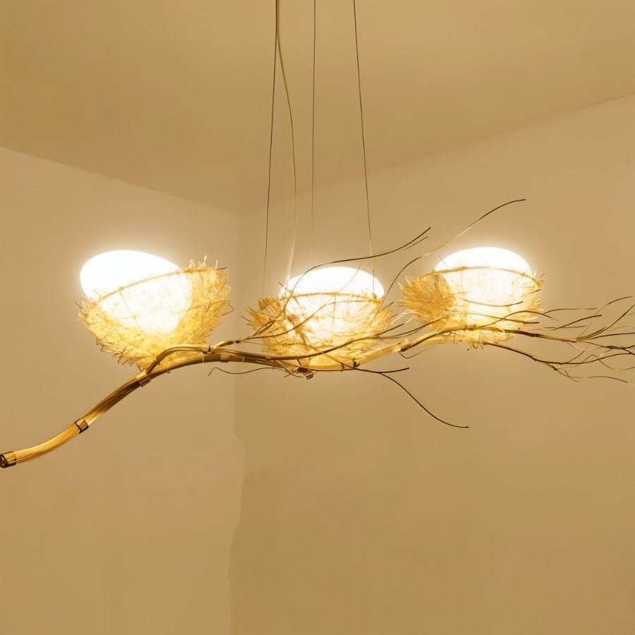 Gold Nest Chandelier