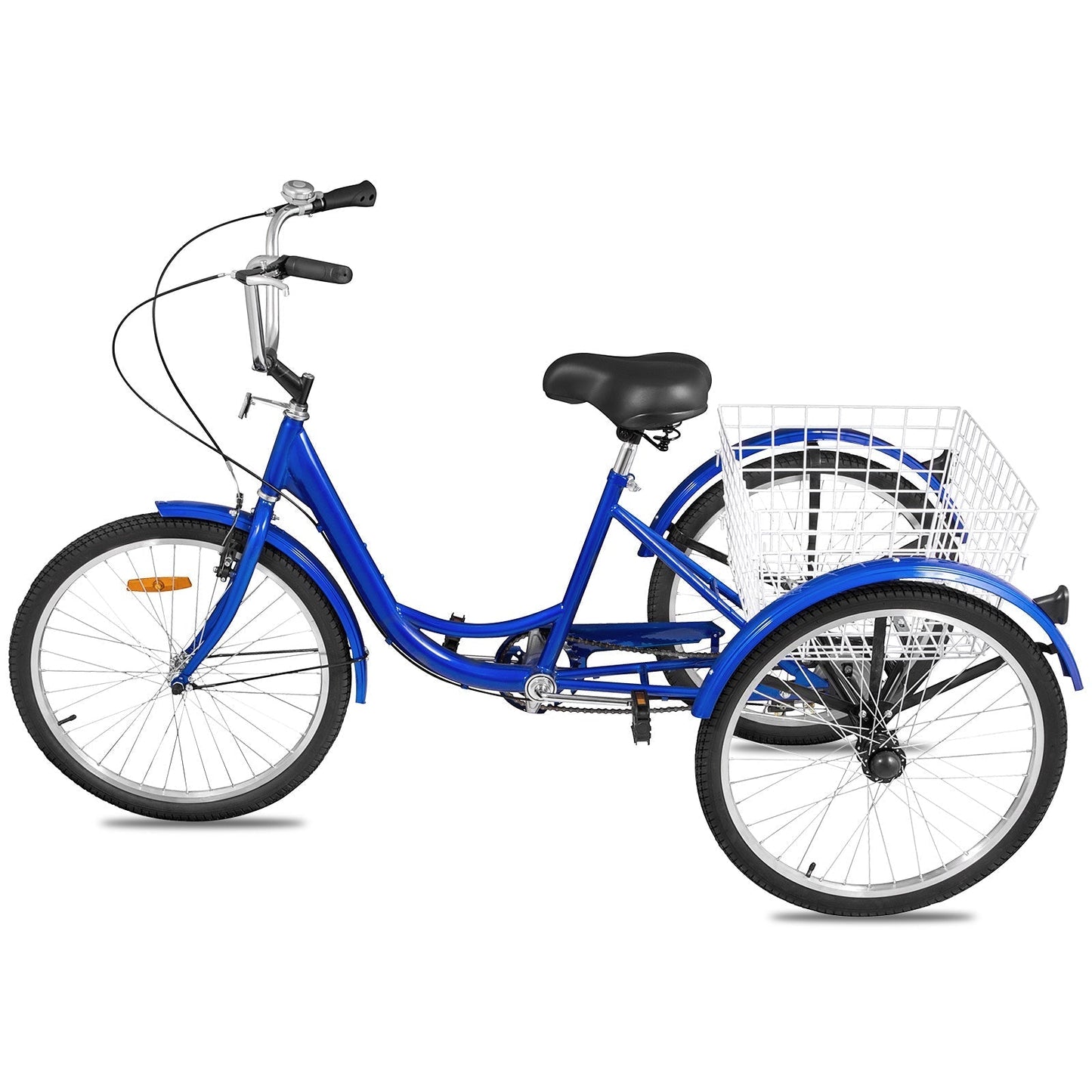 Premium Folding Three Wheel Adult Tricycle Bike With Basket