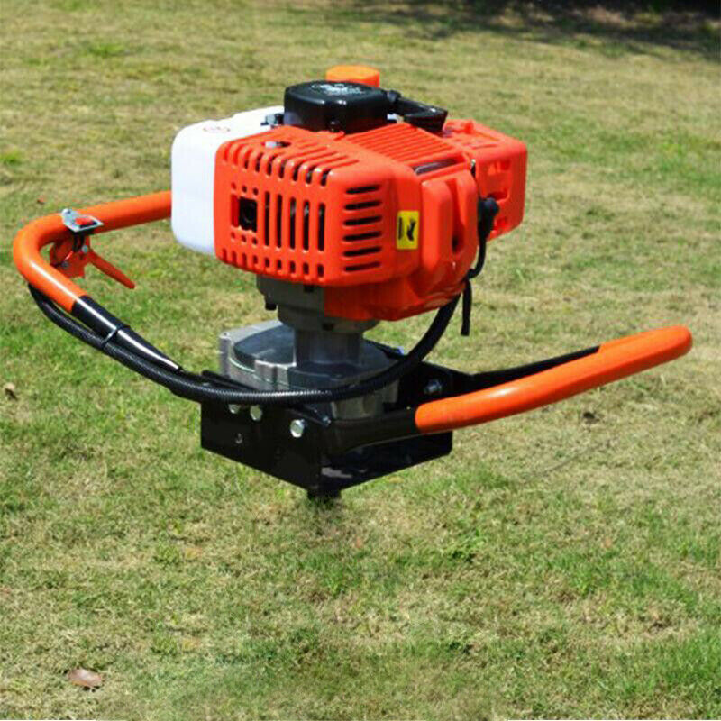 Heavy Duty Gas Powered Post Hole Earth Auger Drill 52cc - My Home Accessories