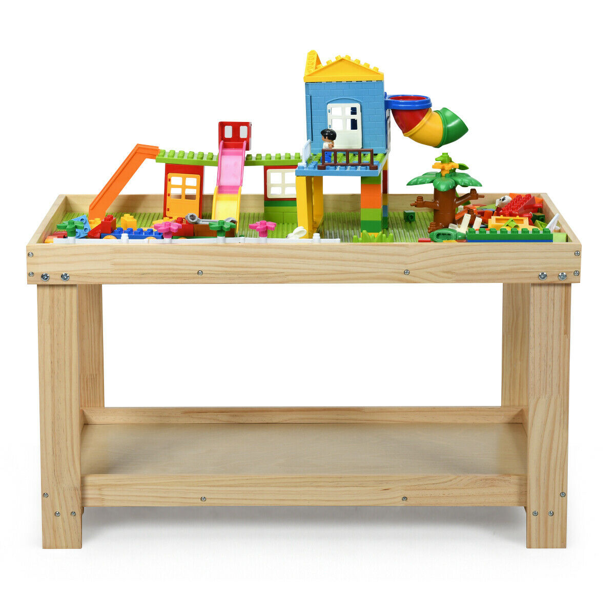 Large Kids Wooden Activity Learning Play Table - My Home Accessories